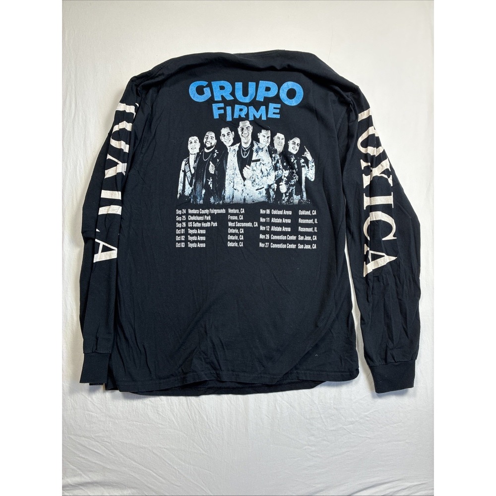 Grupo Firme Long Sleeve Shirt Black Gildan Toxica Tour Large - Picture 7 of 7
